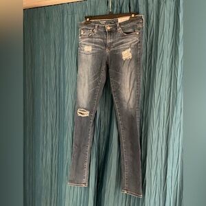 Gently worn in perfect condition AG Distressed Blue Jeans